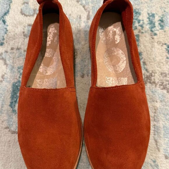 Sorel Ella Orange Suede Slip-On Loafers Size 6 - Picture 2 of 9
